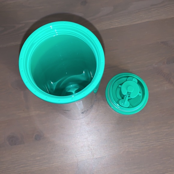 Starbucks Green and Gold Flake Acrylic Tumbler - Picture 6 of 7